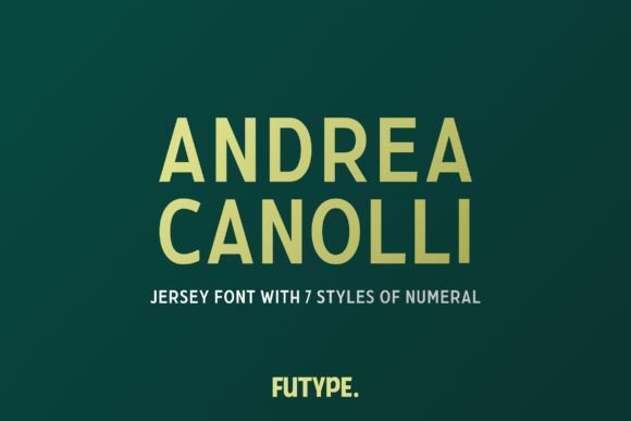 Andrea Canolli: A Bold Font for Sports and Beyond