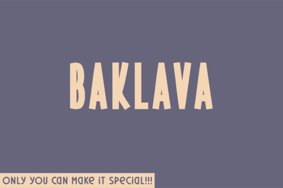 Baklava Font: Elegant Sans Serif for Business