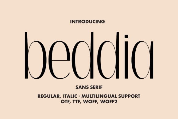 Beddia: A Stylish Sans Serif Font