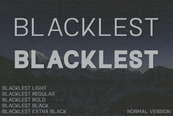 Blacklest: A Professional Font for Small Businesses