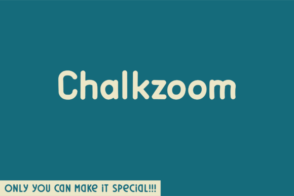 Chalkzoom: A Natural Sans Serif Font