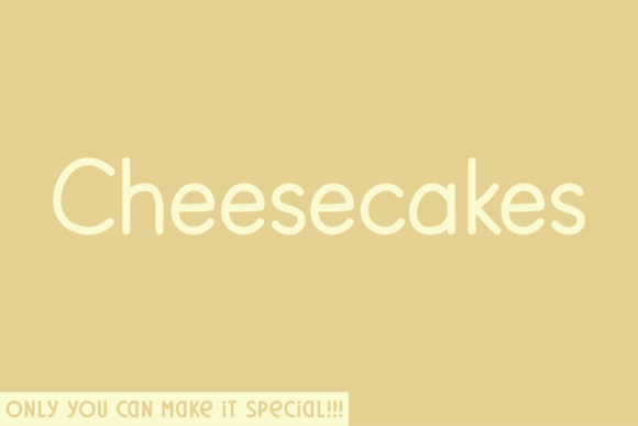 Cheesecakes Font for Business