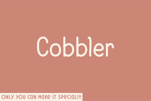 Cobbler: A Unique Sans Serif