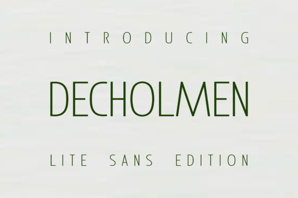 Decholmen: A Sleek Sans Serif for Web Design