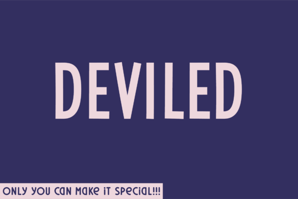 Deviled: A Unique Sans Serif Font