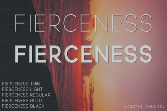 Fierceness Font: Elegant Sans Serif for Crafters