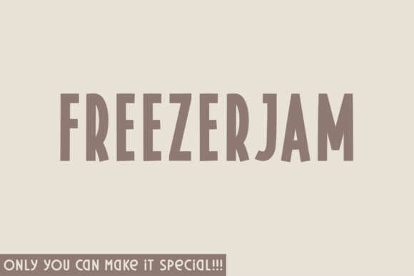 Freezerjam: A Bold Sans Serif for Real-World Design