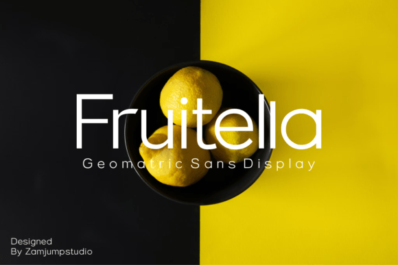 Fruitella: A Bold, Playful Sans Serif