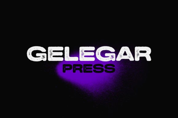 Gelegar Press: Bold Font for Digital Impact