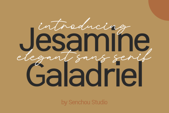 Jesamine Galadriel: A Bold Sans Serif