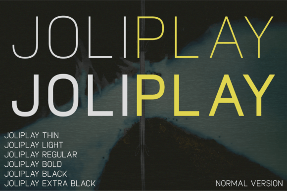 Joliplay: A Font for Elegant Design