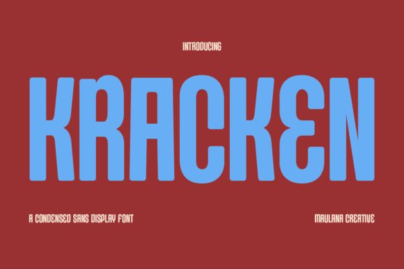 Kracken: A Bold Sans Serif for Digital Marketing