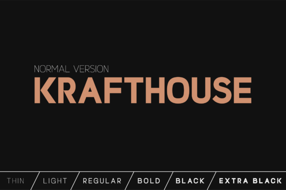 Krafthouse: A Font for Crafters