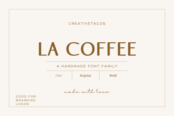La Coffee: A Sleek Font for Branding