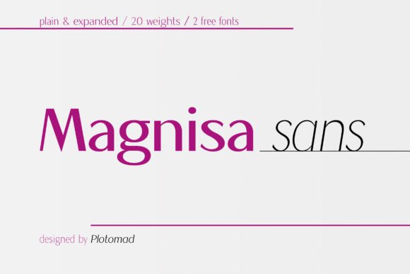 Magnisa Sans: Elegant Font for Craft Projects