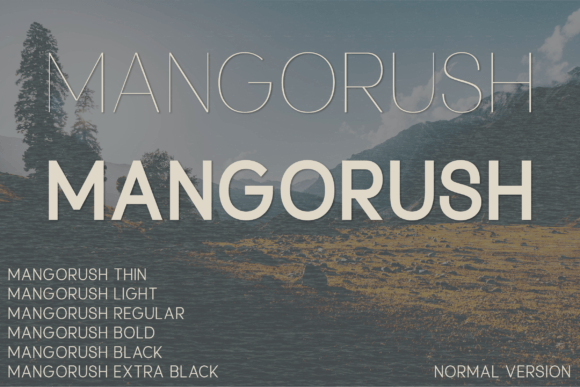 Mangorush: A Elegant Sans Serif for Web Design