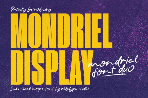 Mondriel: A Font for Creative Makers