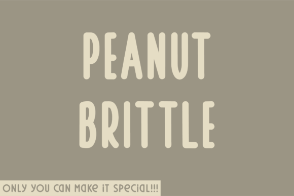 Peanut Brittle Font for Business