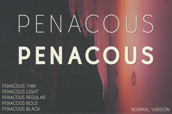 Penacous: A Elegant Sans Serif for Designers
