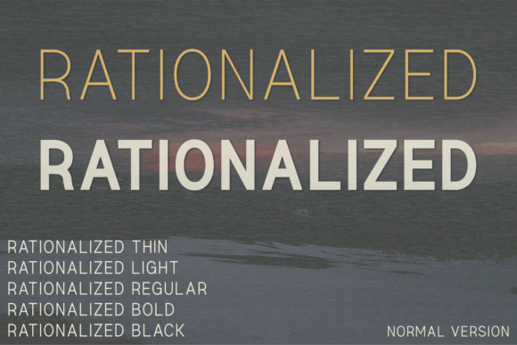 Rationalized: A Font for Modern Elegance