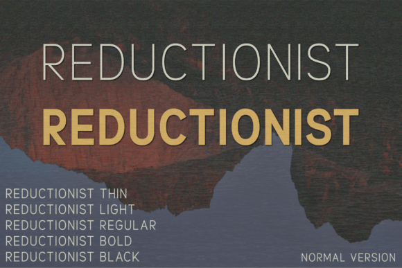 Reductionist Font: Modern Elegance for Web Design
