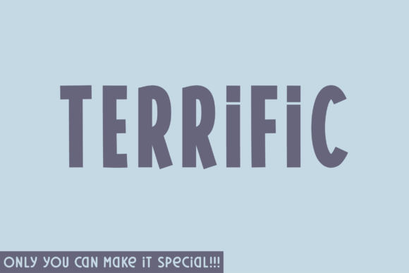 Terrific: A Font That Speaks Clearly