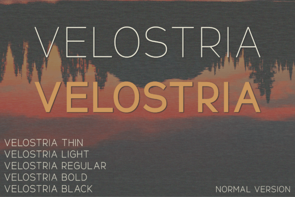 Velostria: A Elegant Sans Serif for Branding