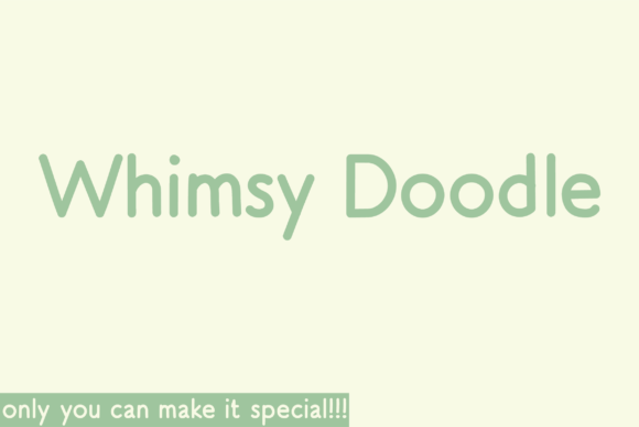 Whimsy Doodle: A Font That Elevates Your Brand